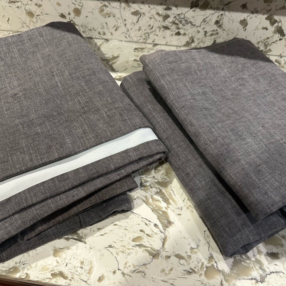 Pottery Barn Gray curtain panels (set of 2)